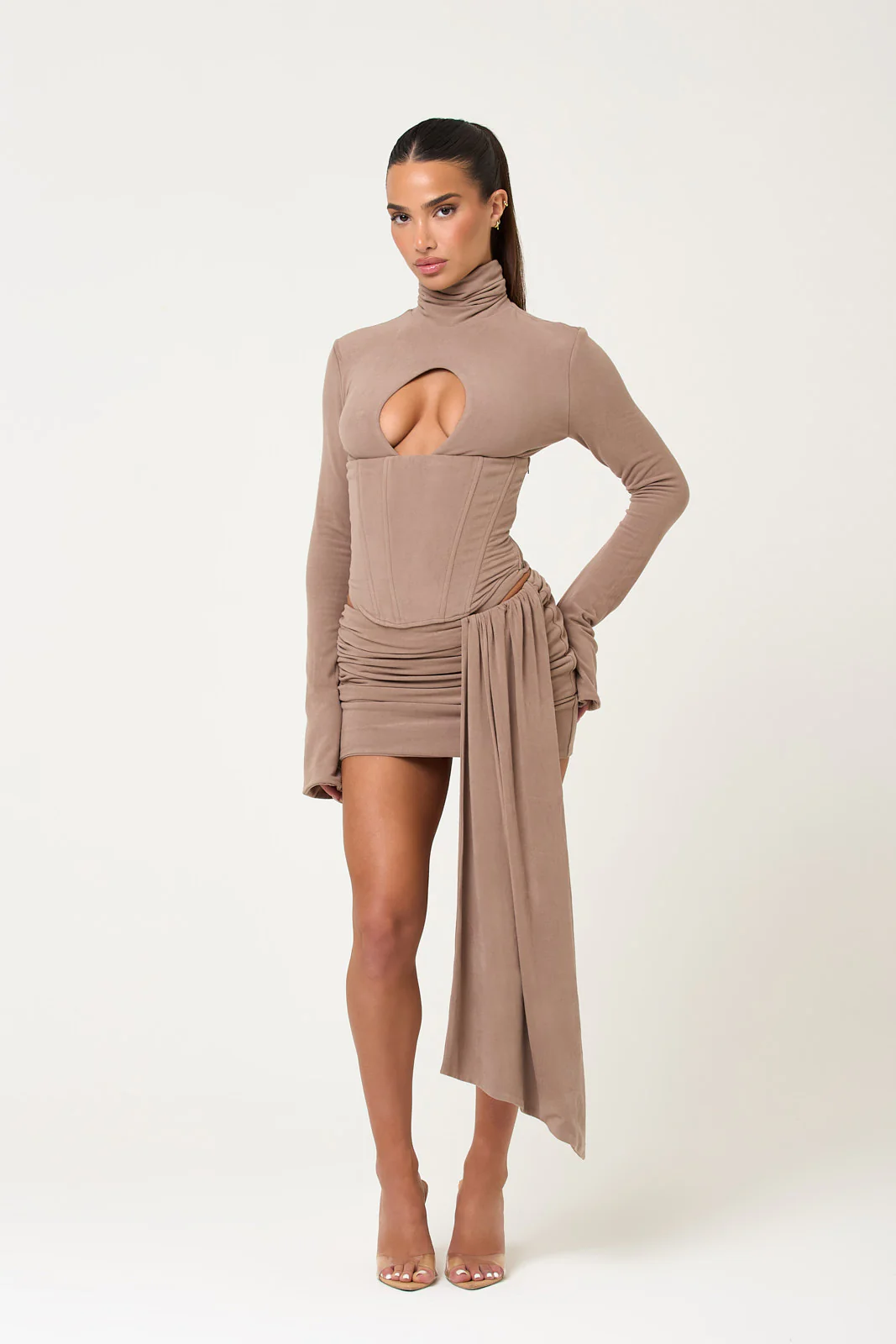 The amore corset set - taupe - Image 7