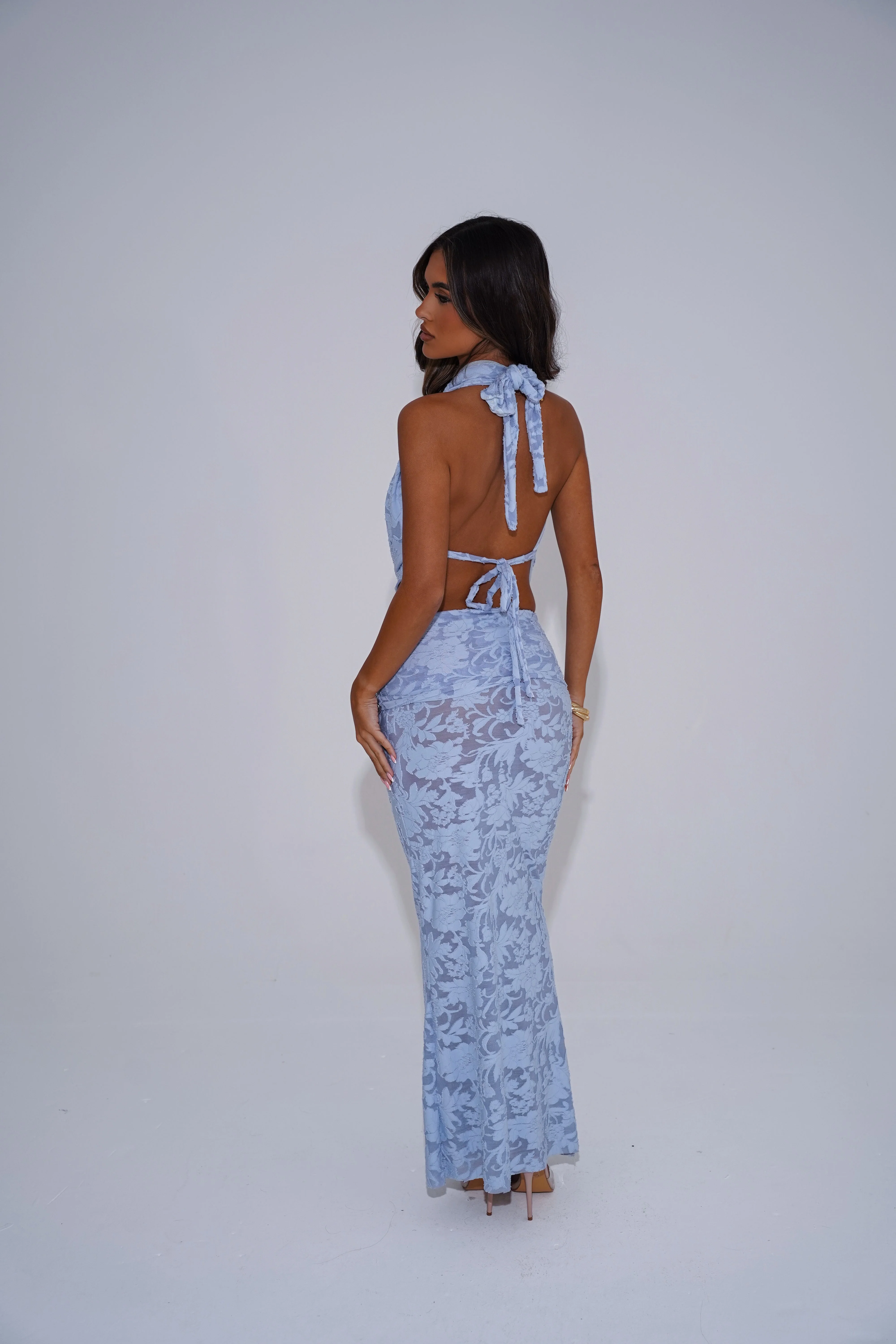 The burnout cowl top - powder blue - Image 4