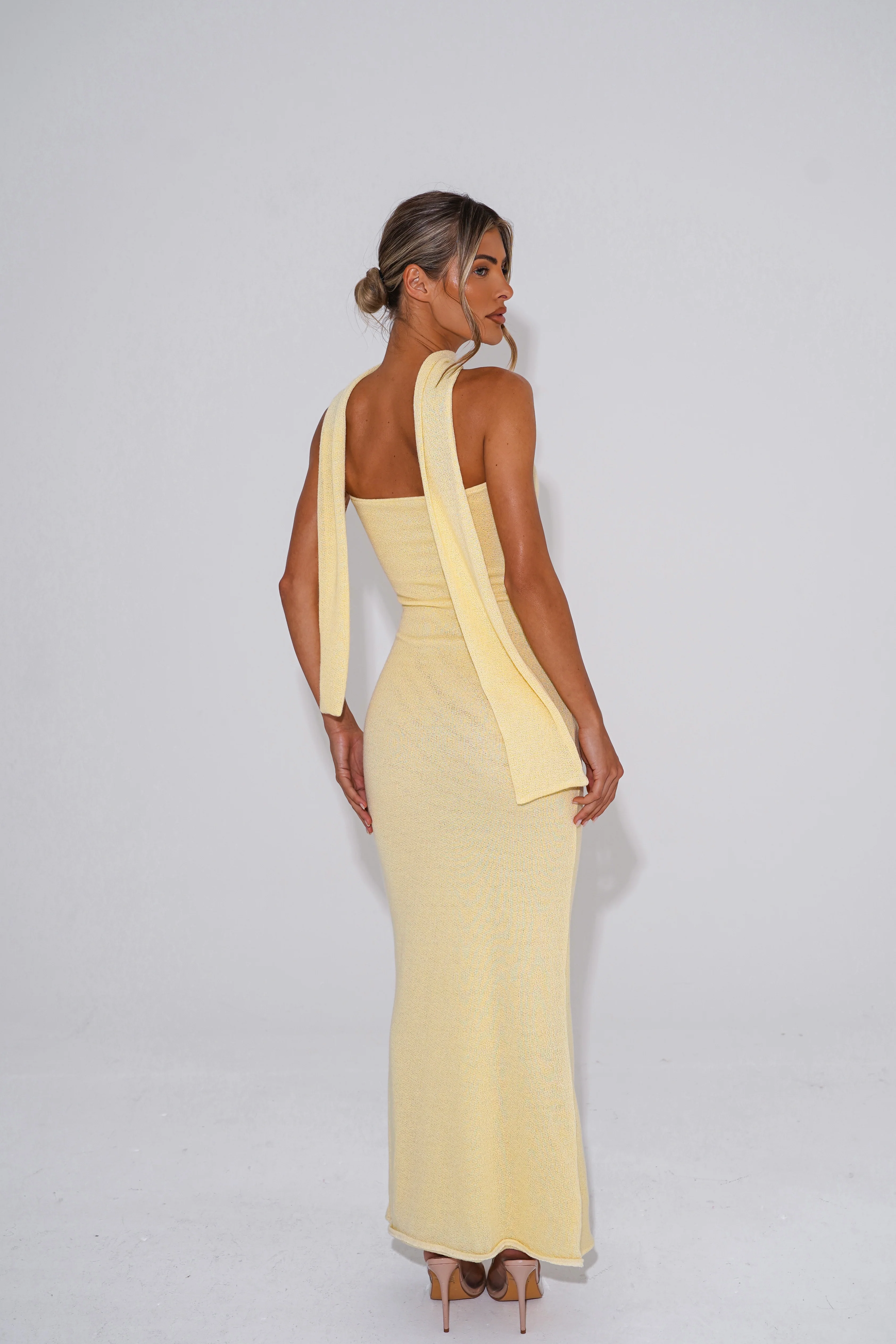The knit bandeau maxi - lemon - Image 4