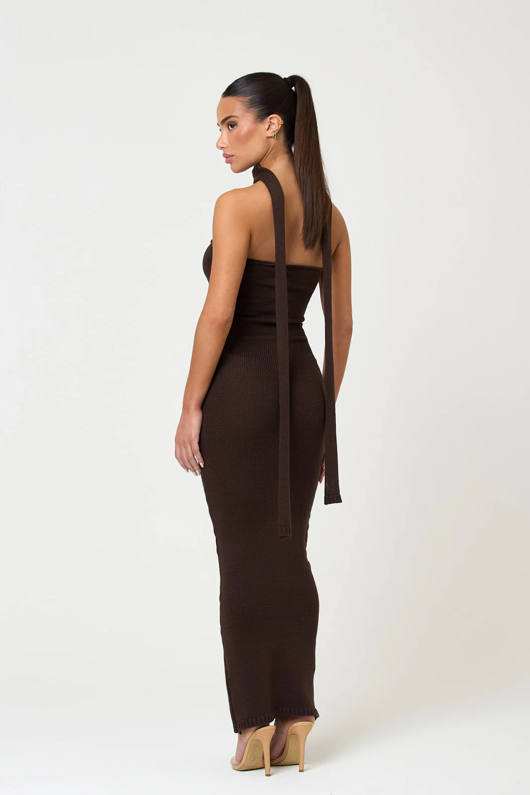 The knit bandeau maxi - mocha - Image 6