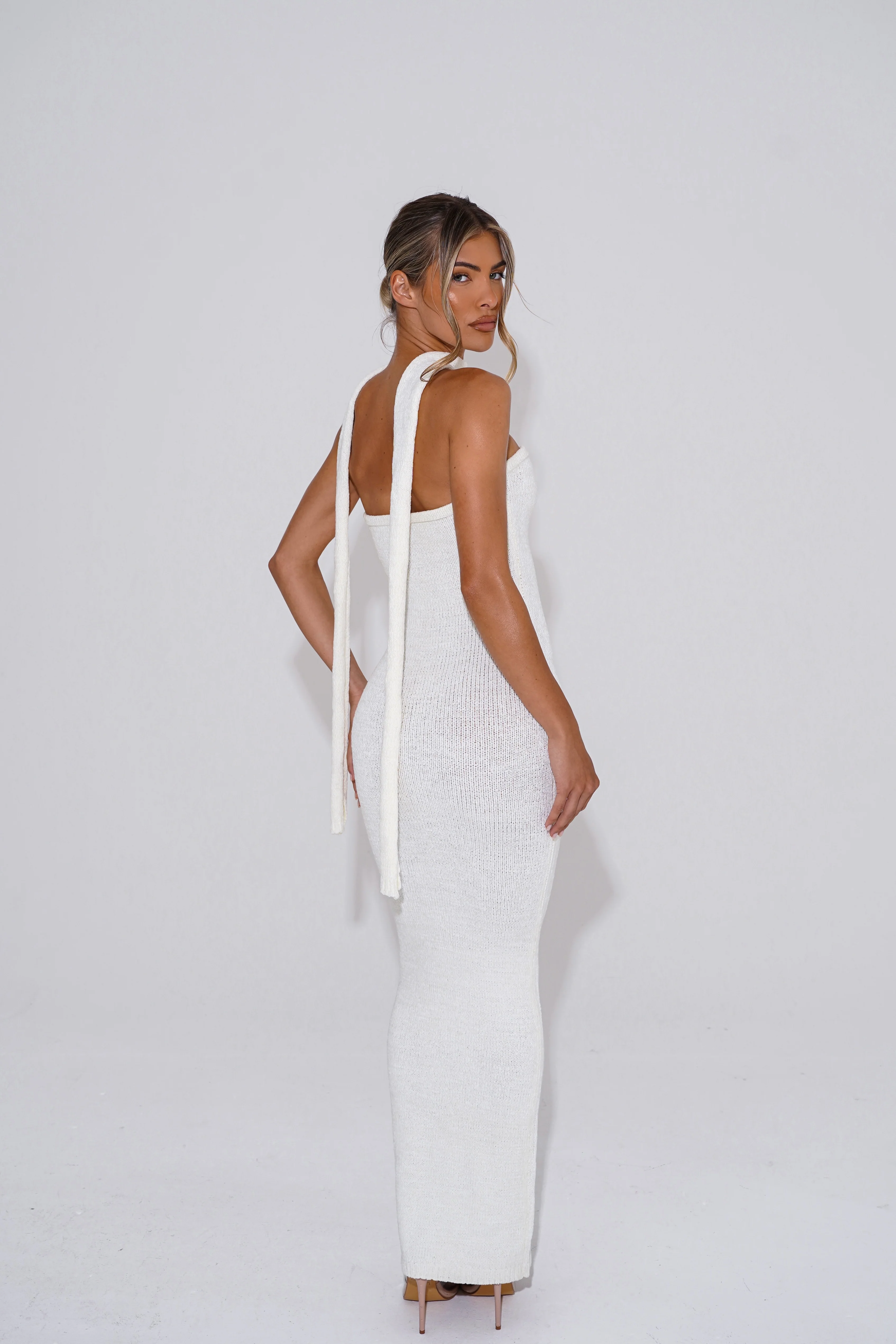 The knit bandeau maxi - white - Image 4