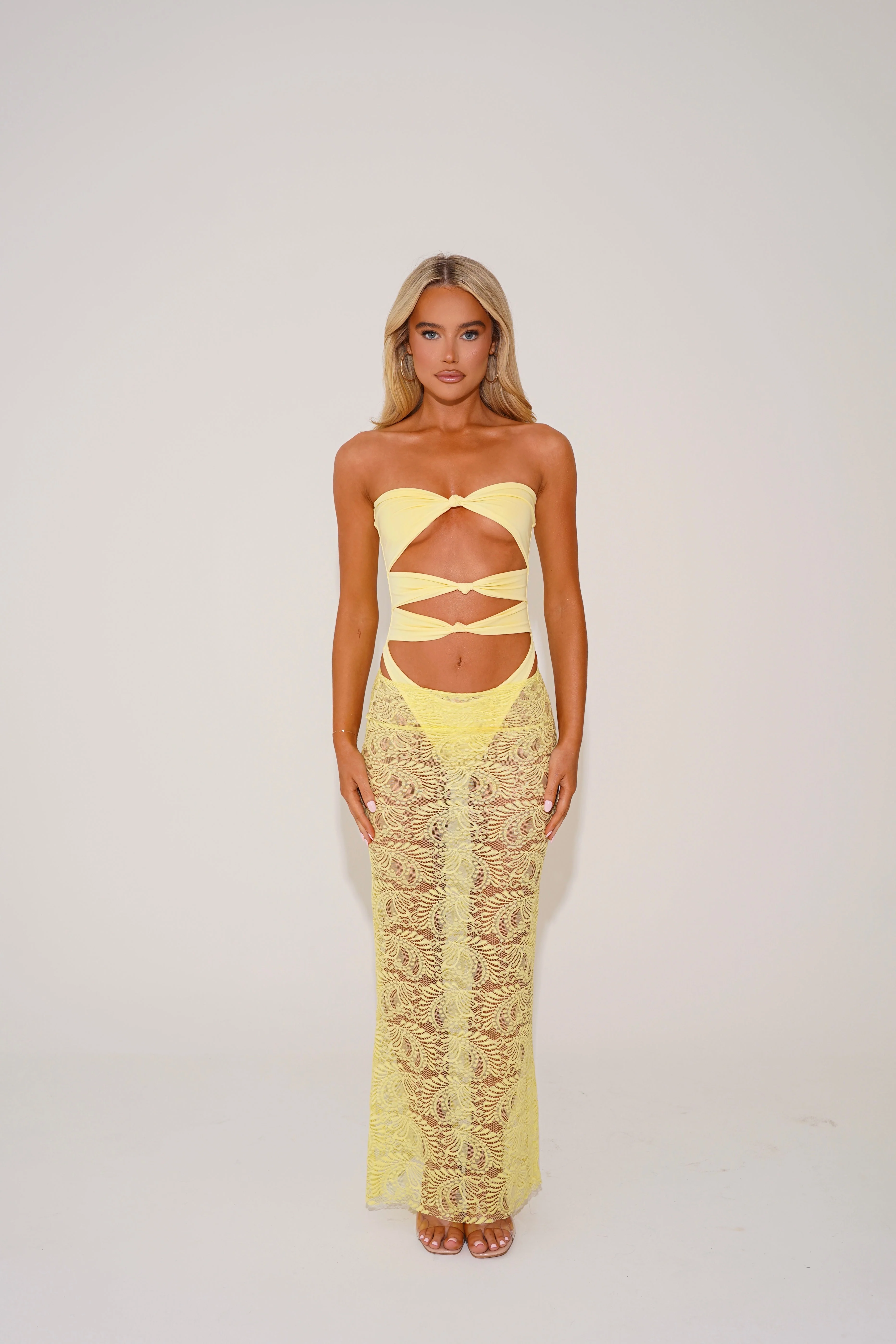 The knot swimsuit - lemon - Image 6