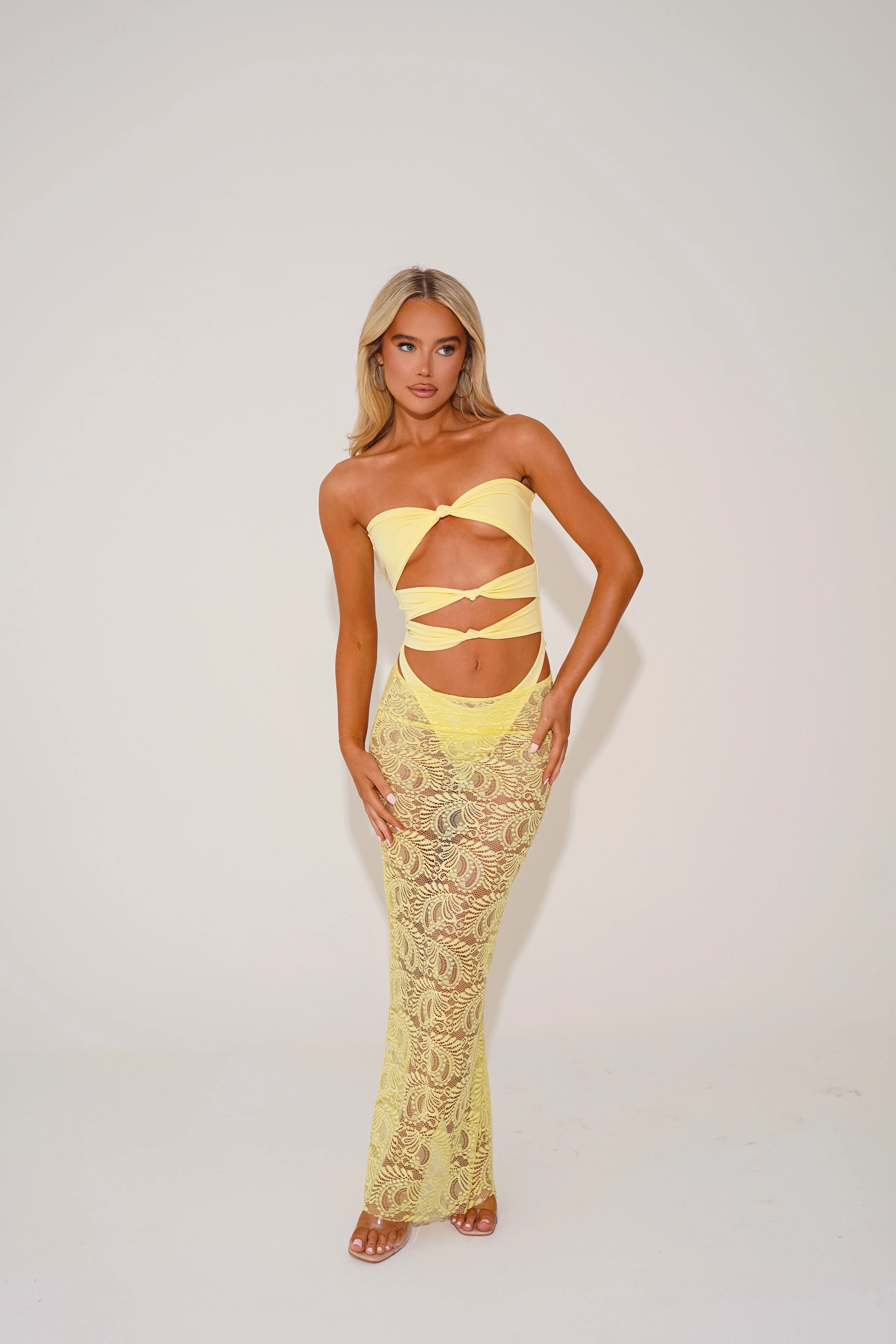 The knot swimsuit - lemon - Image 7