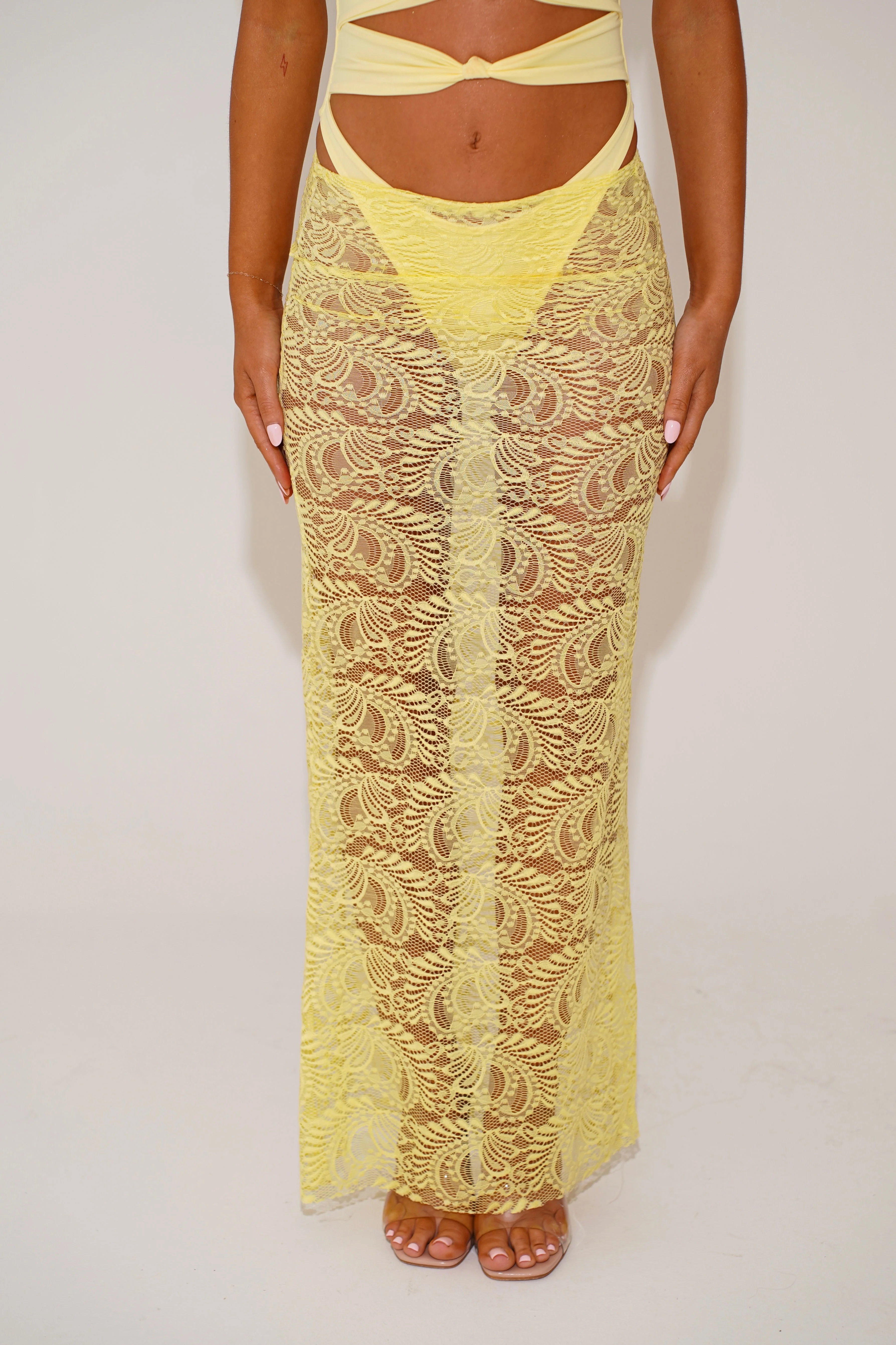 The knot swimsuit - lemon - Image 8