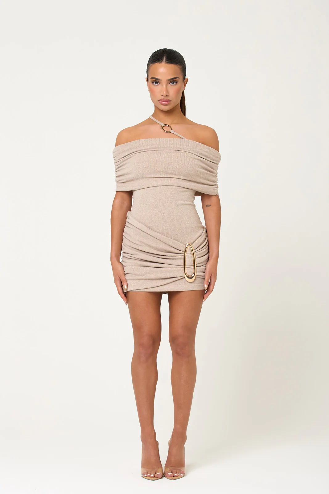 The lucia fold over mini - oatmeal