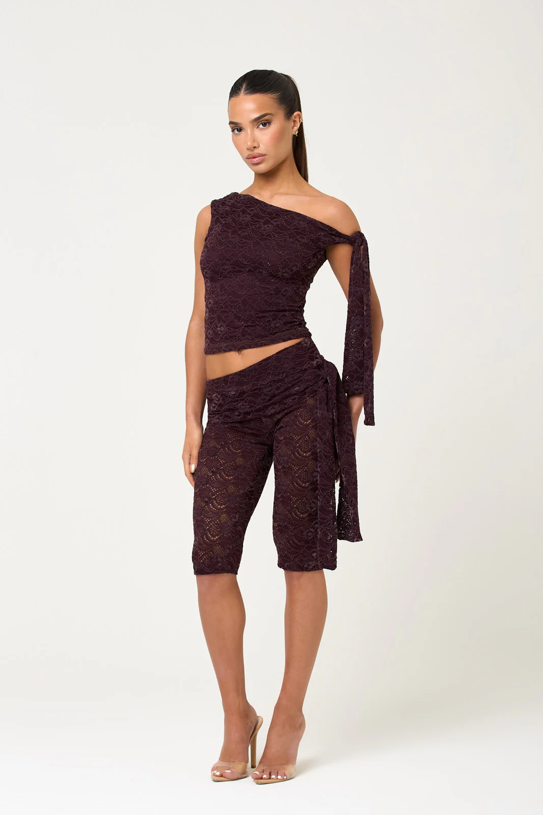 The roselle lace top - plum - Image 4