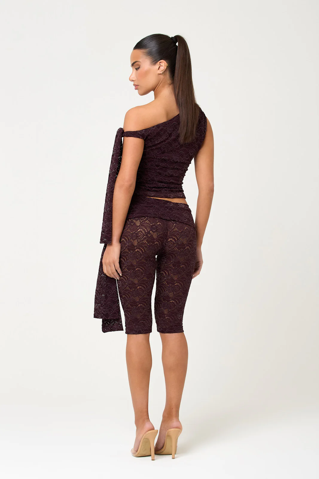 The roselle lace top - plum - Image 6