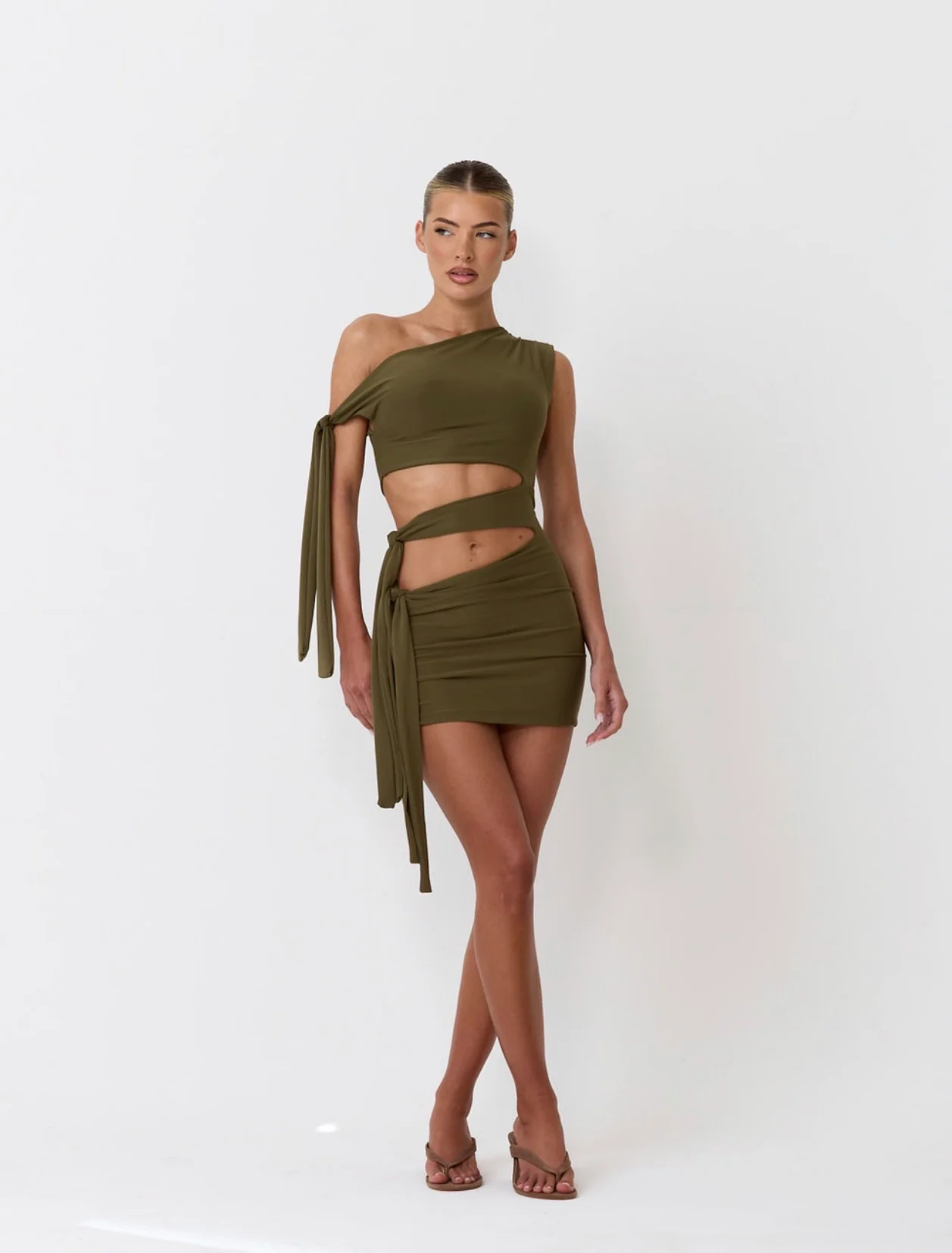 The tie side mini - khaki - Image 2