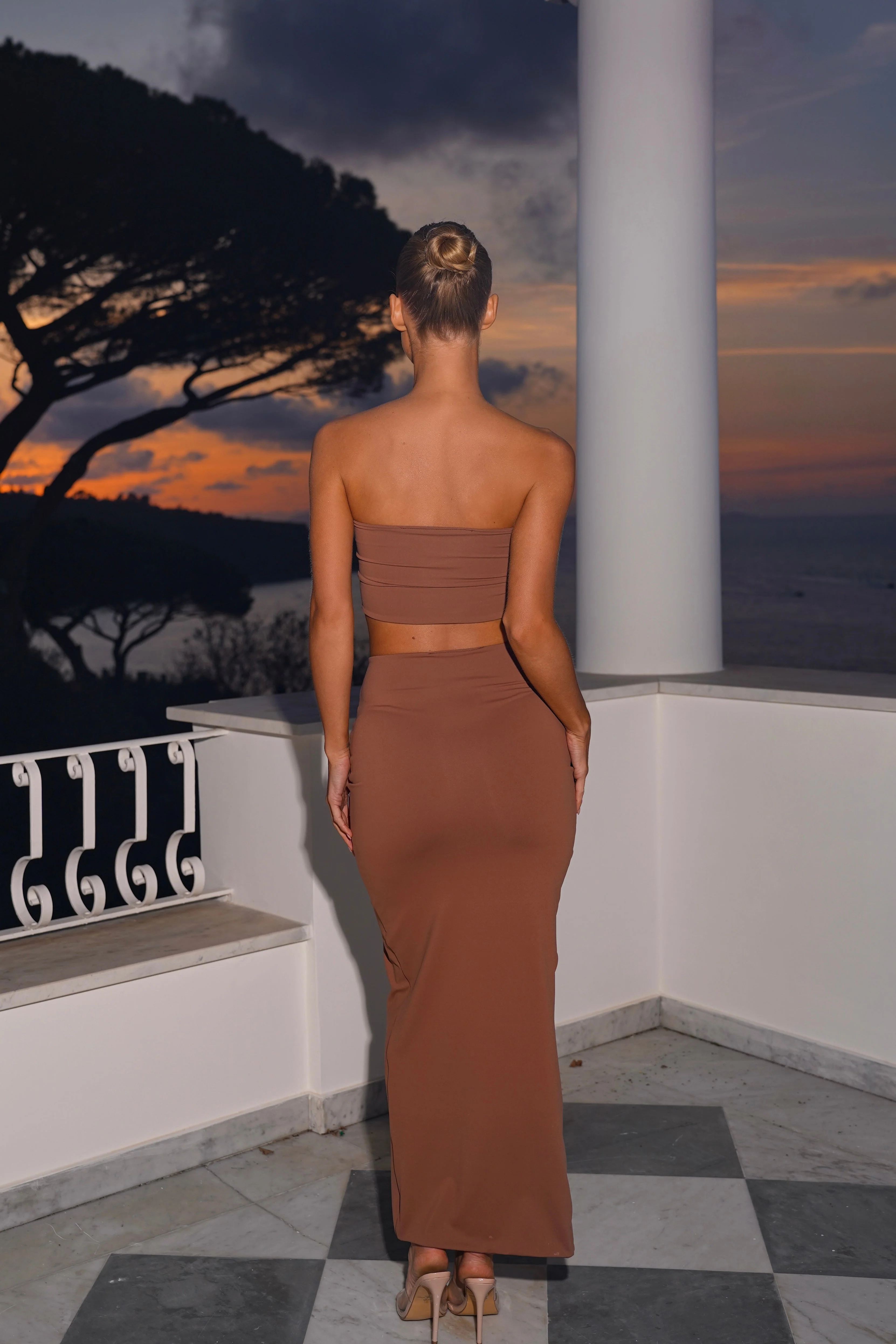 The twist bandeau top - chocolate - Image 5
